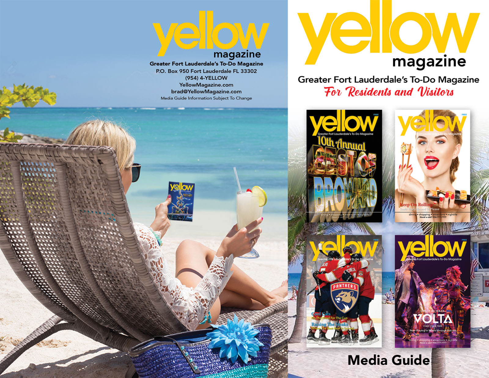 Yellow Magazine Media Kit page 1